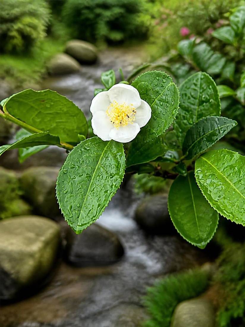 Camellia sinensis, the tea plant used to make matcha