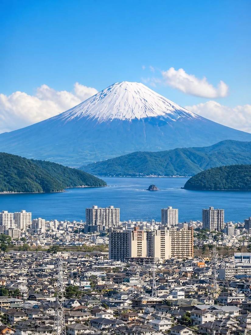 Tea fields across Shizuoka Prefecture, Japan's largest tea-growing region